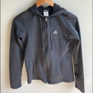 ADIDAS zip up hoodie black Medium Women’s